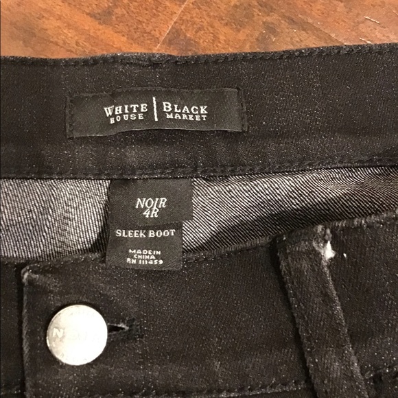Black Boot Cut Jeans. White House Black Market - Picture 4 of 5